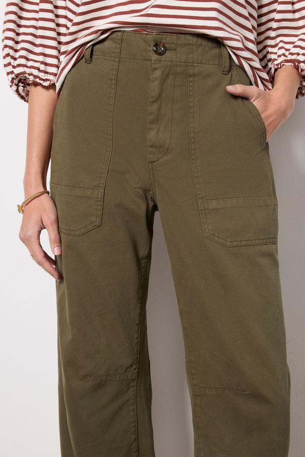 Everve Tori Utility Straight Pant Sequoia