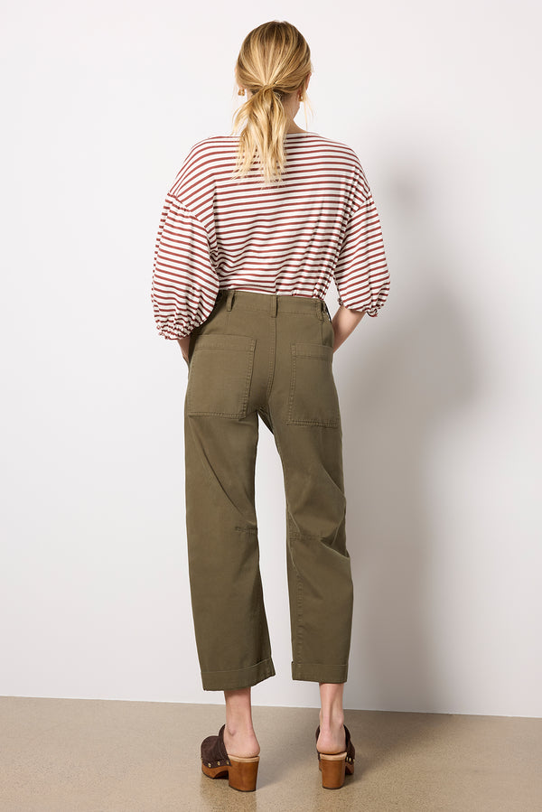 Everve Tori Utility Straight Pant Sequoia