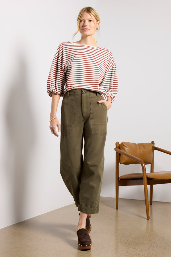 everve Tori Utility Straight Pant Sequoia