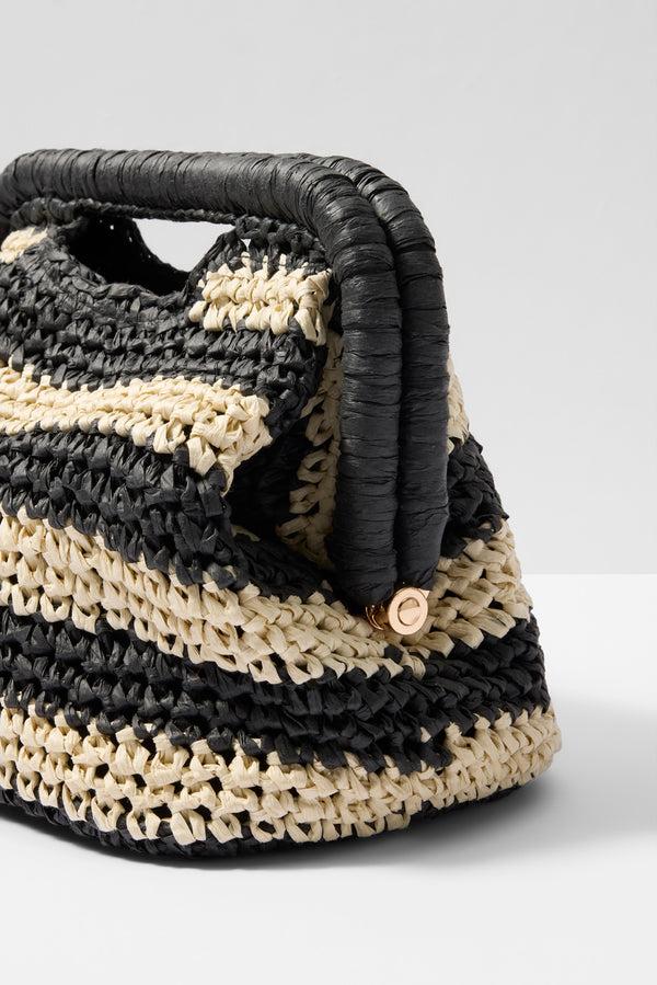 Everve Torino Clutch Natural/Black
