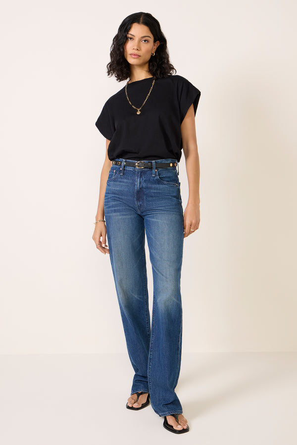 everve Trina Muscle Tee Black