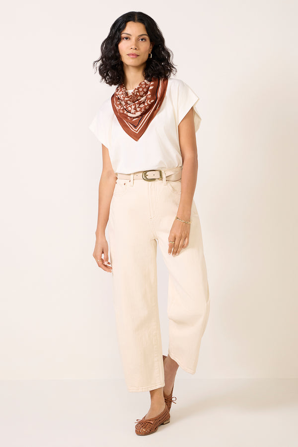 everve Trina Muscle Tee Whitesand