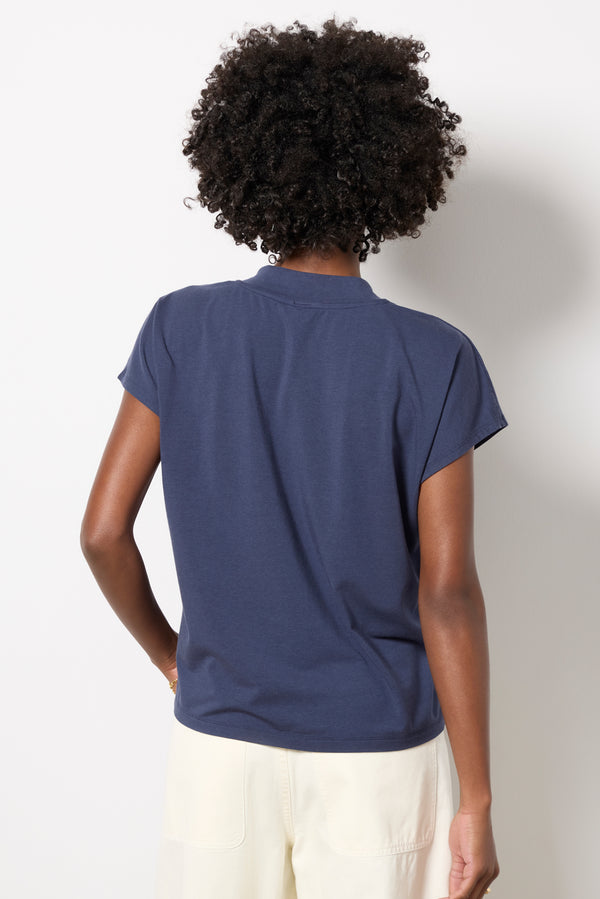 Everve V Neck Modal Tee Seaside