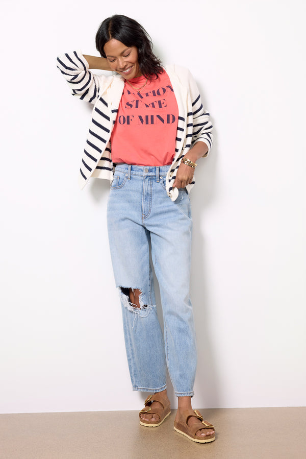 Everve Vacation State Of Mind Tee Vintagecoral