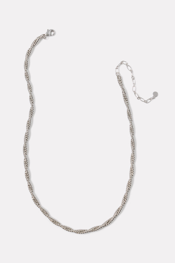 everve Vail Rope Chain Necklace Silver