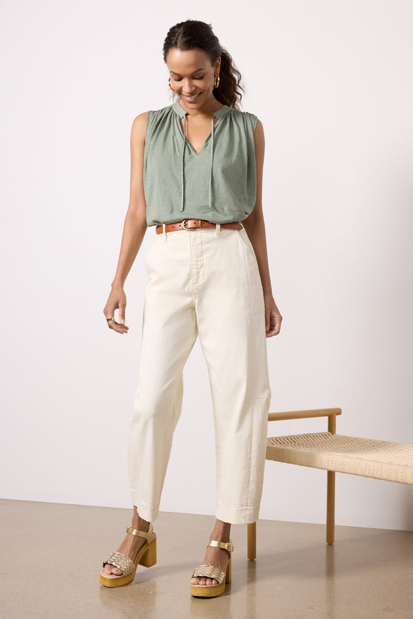 Everve Via Tie Front Tank Seaspray