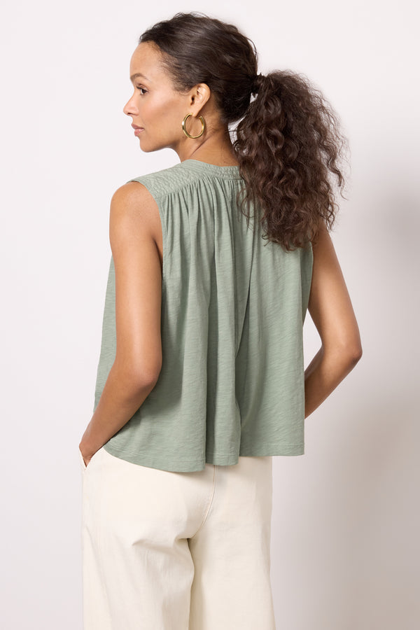 Everve Via Tie Front Tank Seaspray