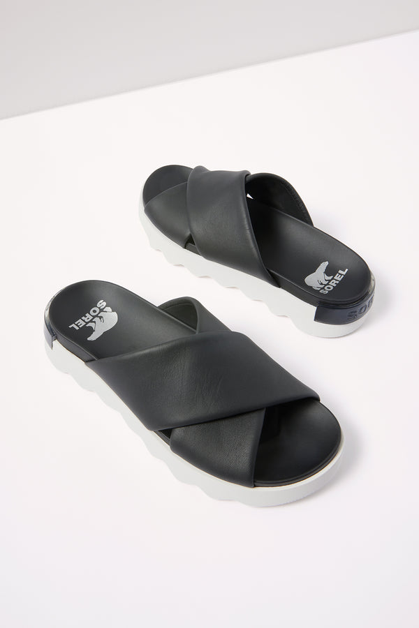 everve Vibe Criss Cross Sandal Black/Seasalt