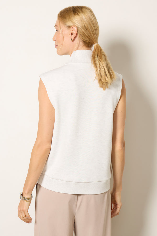 Everve Vicky Button Gilet Ivorymarl