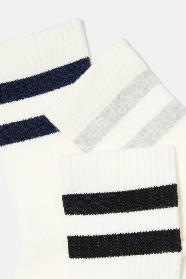 Everve Vintage Stripe Half Calf Pack Softwhitemix
