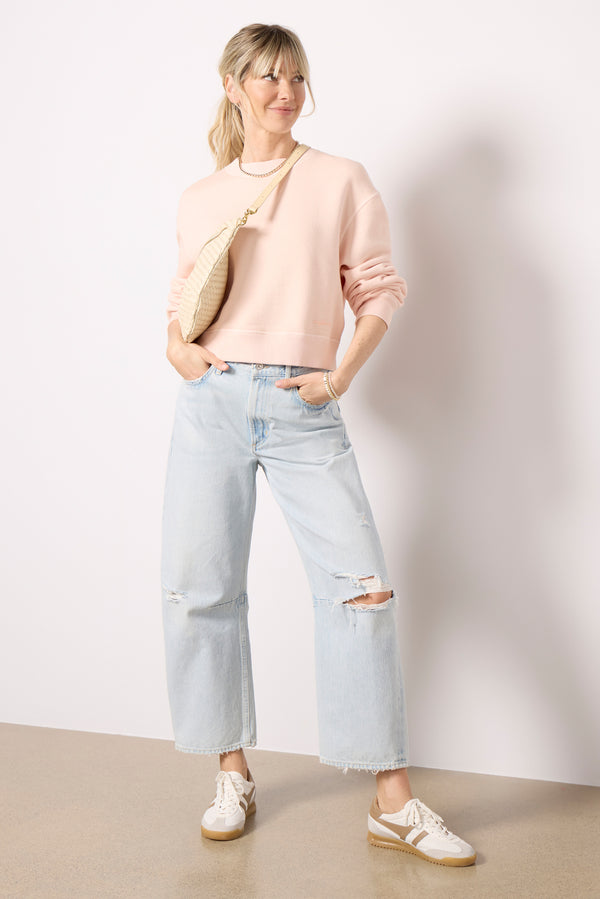 Everve Vintage Terry Sweatshirt Peach