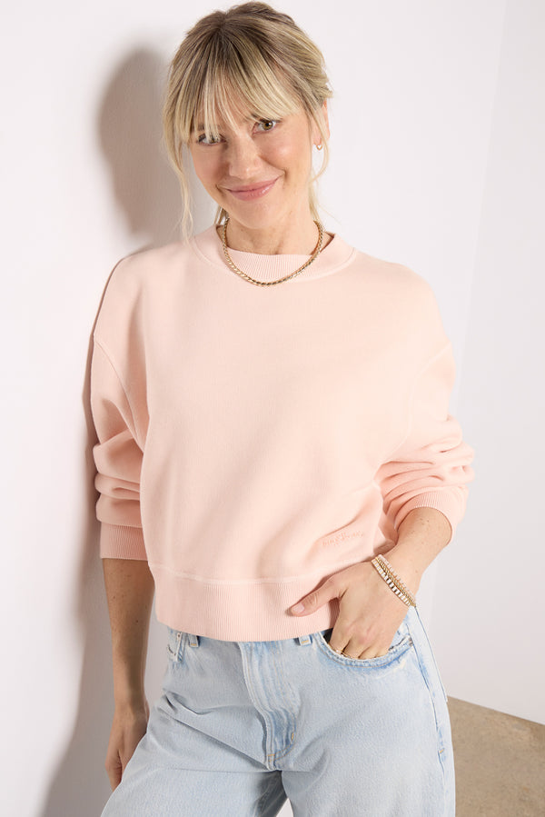 Everve Vintage Terry Sweatshirt Peach