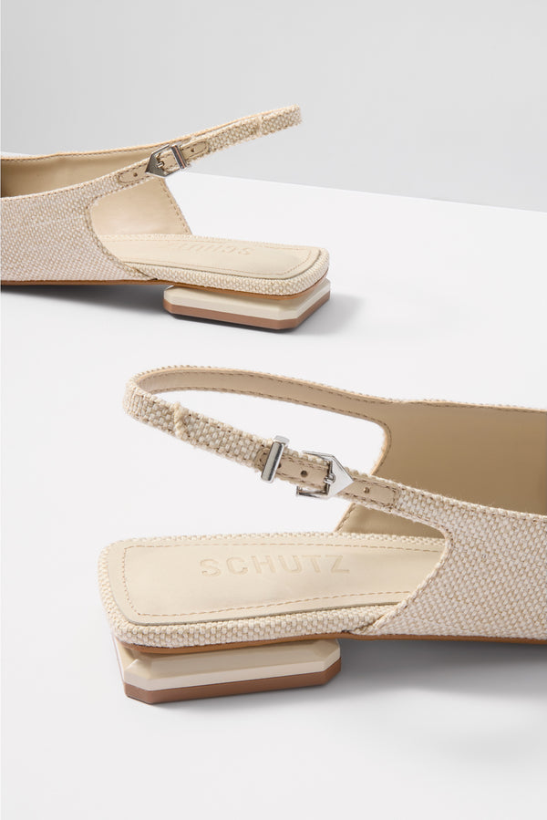 Everve Violetta Sculpt Flat Offwhite