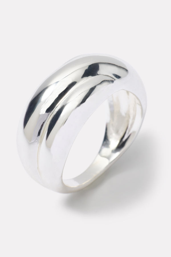 Everve Viv Twisted Statement Ring Silver