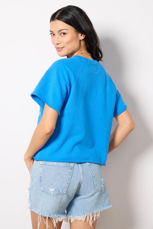 Everve West Coast Cutoff Sweatshirt Blue