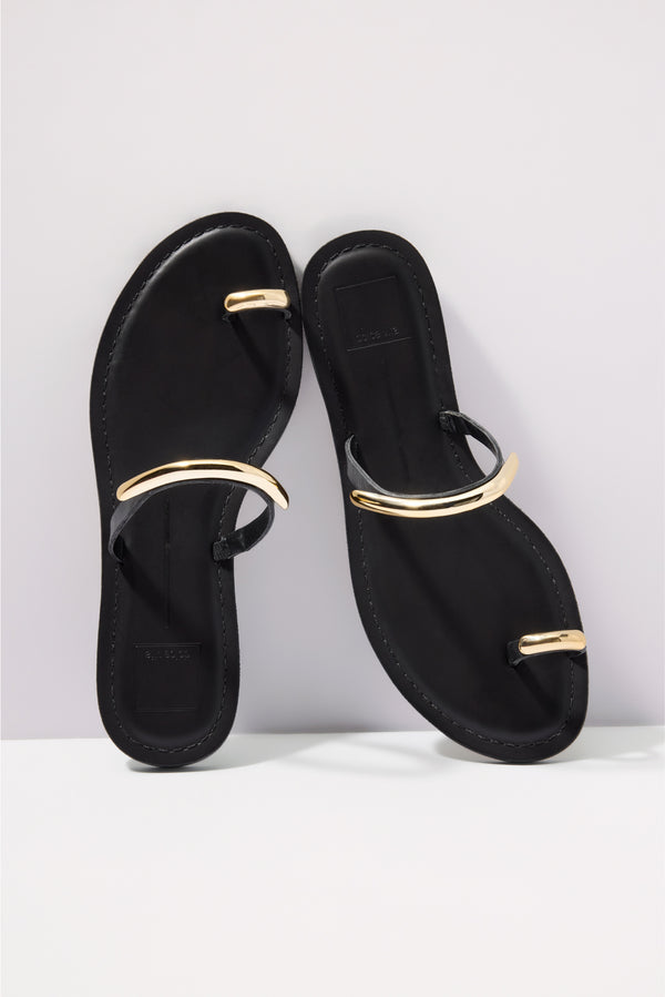 everve Wink Flat Sandal Black