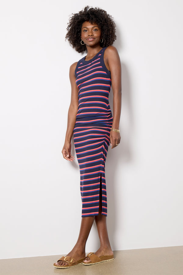 Everve Wren Stripe Dress Nocturnalstripe