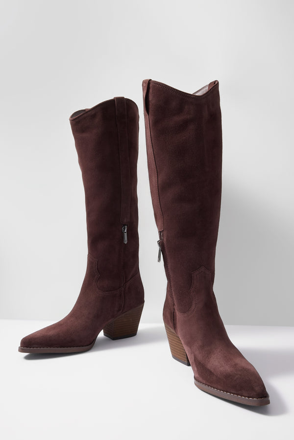 everve Wyatt Knee Boot Cafenoir