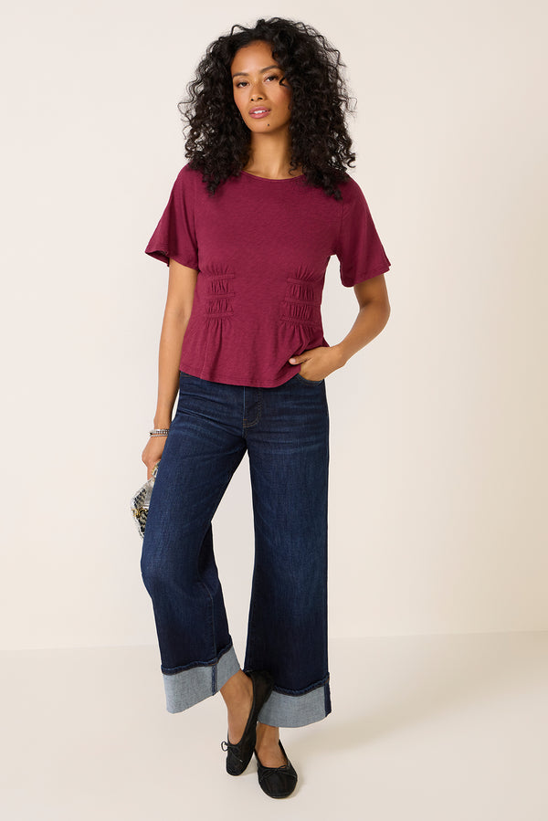 Everve Yasmine Top Cherrywood