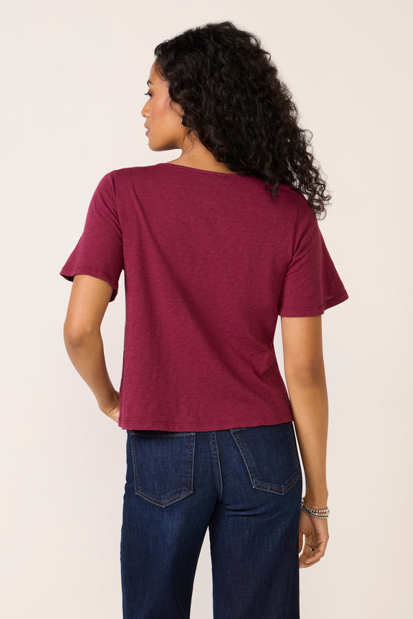 Everve Yasmine Top Cherrywood