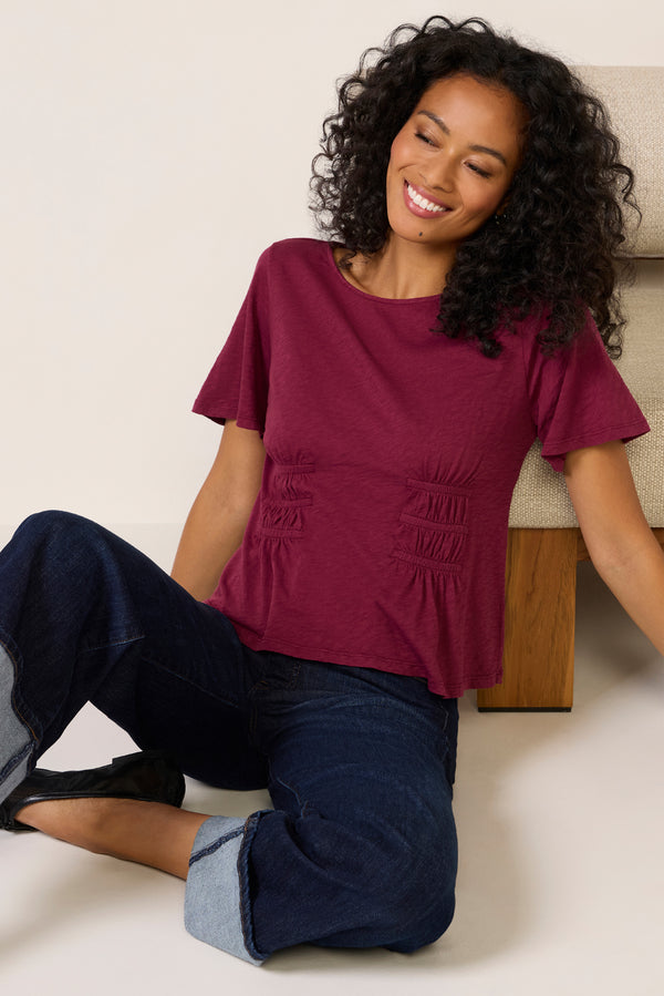 everve Yasmine Top Cherrywood