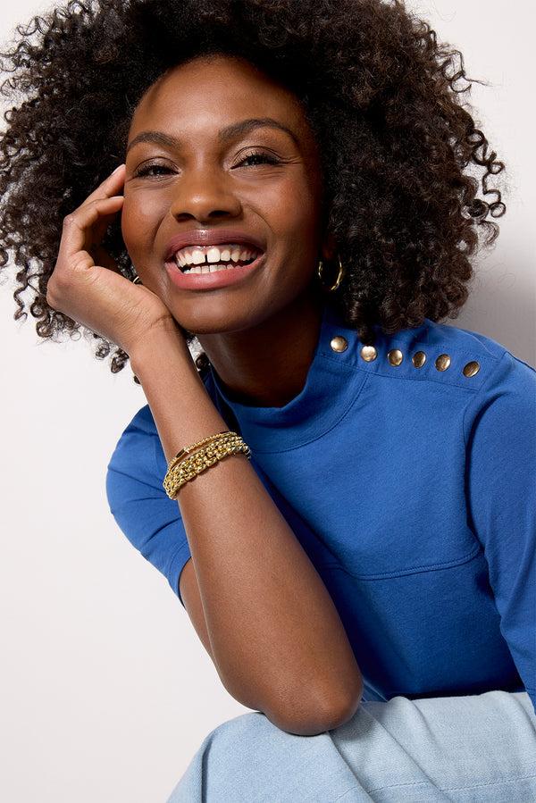 Everve Yvette Top Bluetile