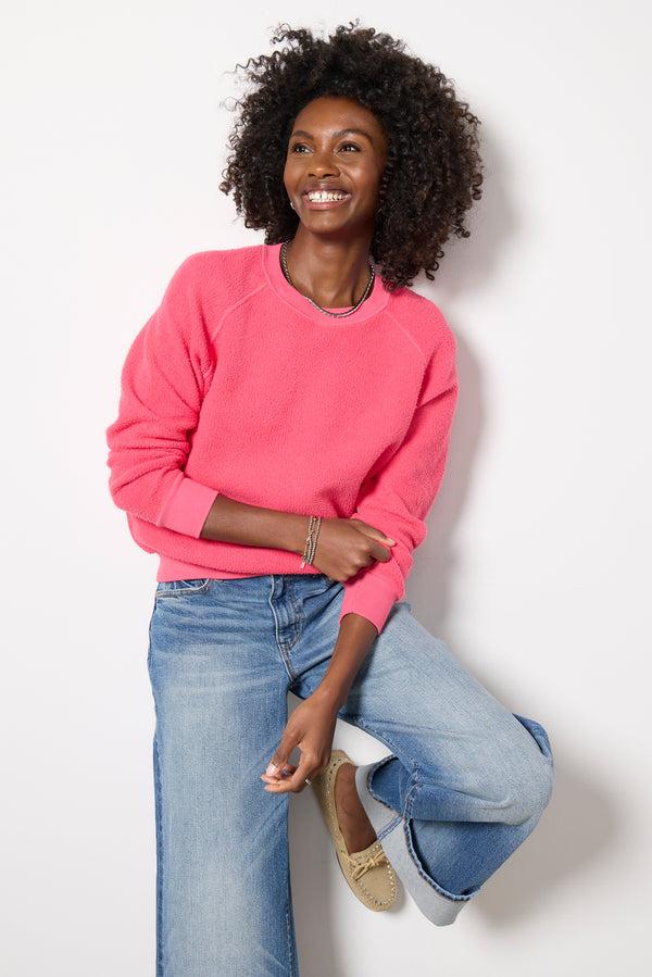 Everve Ziggy Inside Out Sweatshirt Pinkbloom