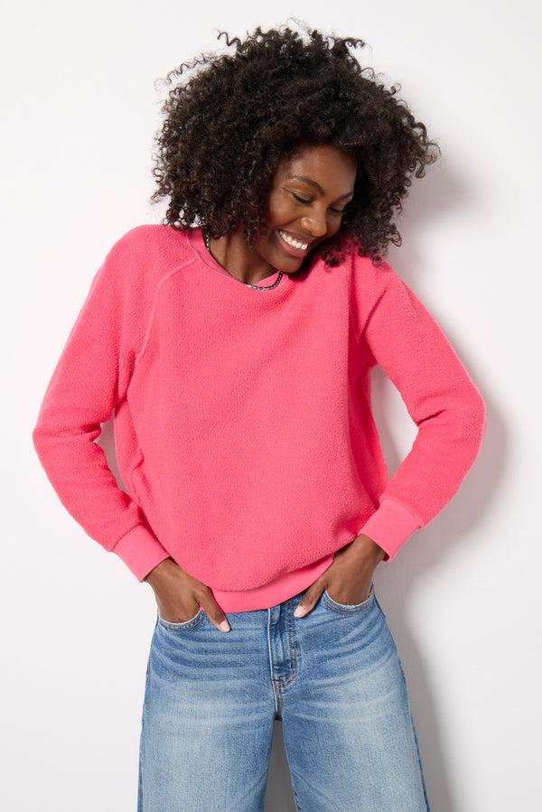 Everve Ziggy Inside Out Sweatshirt Pinkbloom