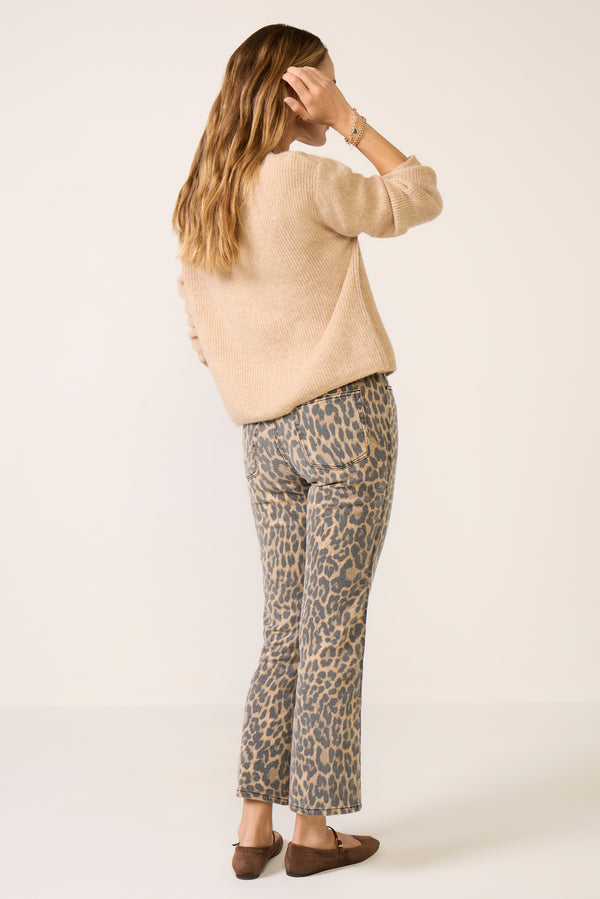 Everve Good Standard Kick Flare Jean Luckyleopard001
