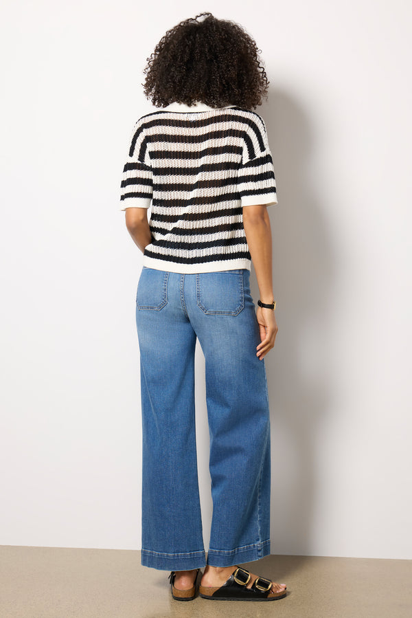 Everve Reworked Patch Pocket Ever Wide Leg Mediumbluerework