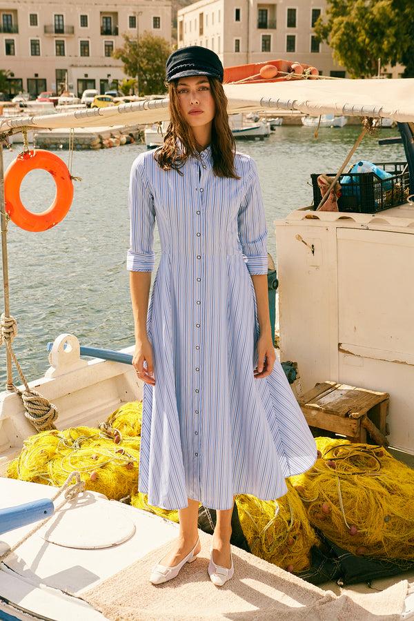 evi grintela Carine Midi MS Stripe