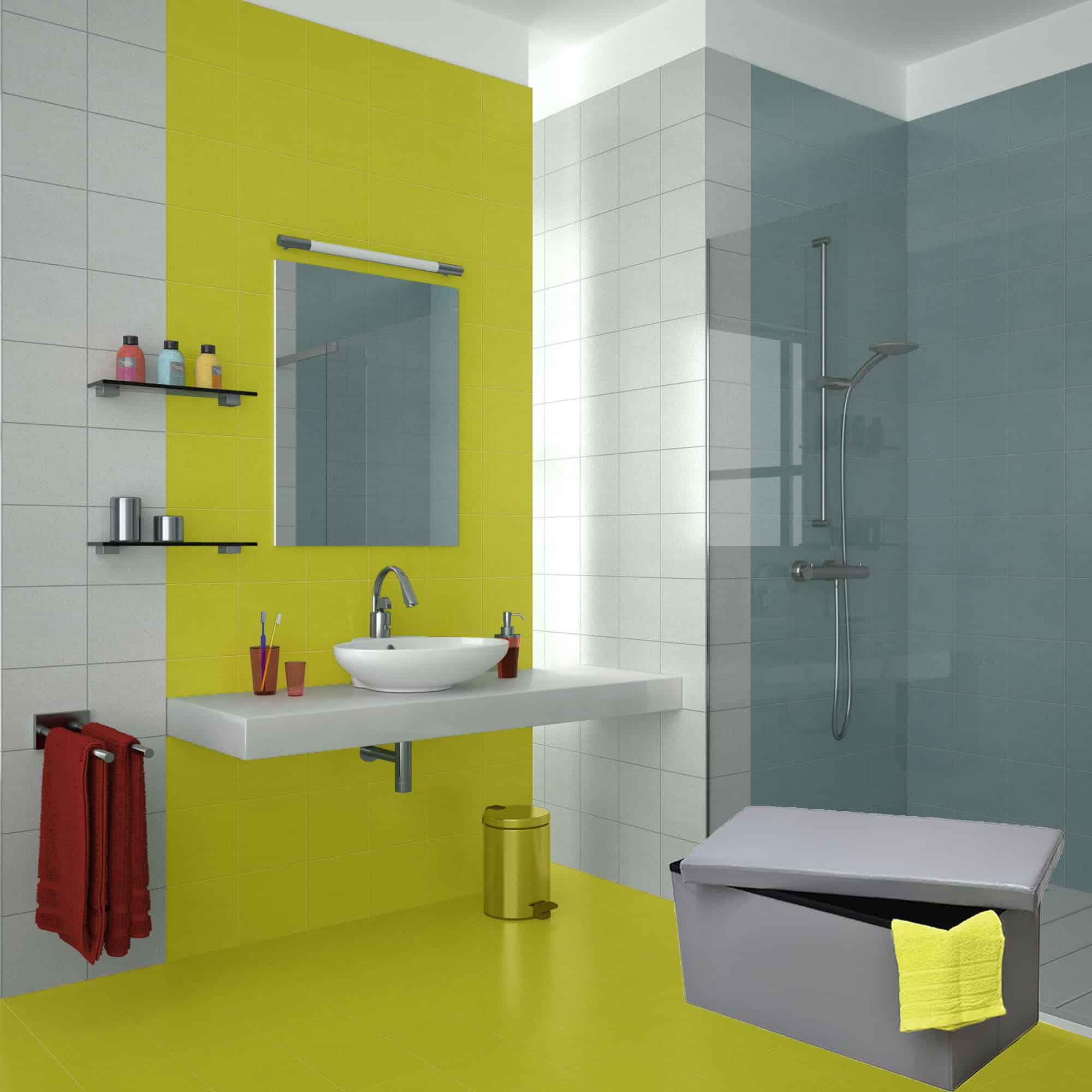 evideco 2 in 1 Folding Storage Ottoman Bench Faux Leather Bathroom Storage & Furniture Bathroom Seating