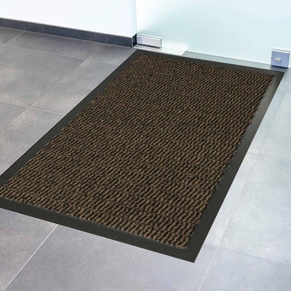 Evideco Beige Heavy-Duty Door Mat With Non-Slip Backing – 48″ X 32″ Low-Profile Perfect For Kitchens And Hallways Home Accessories Door Mats Outdoor