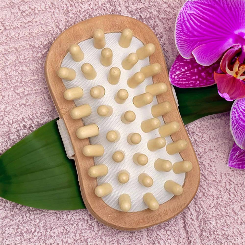 evideco Body Care Massage Brush Well-Being Natural Wood Spa Wellness Accessories