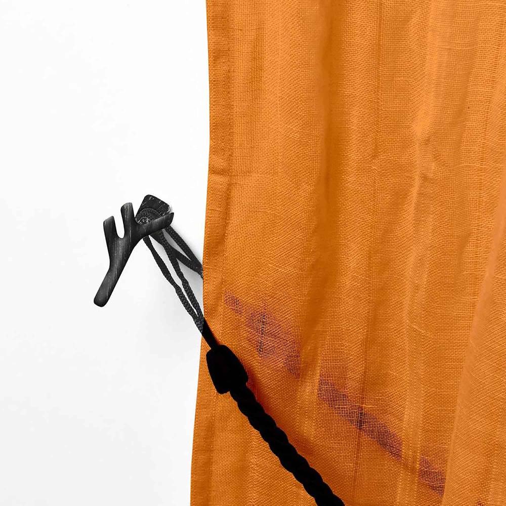 Evideco Chic Branch Design Curtain Tieback Hooks – Set Of 2 Adhesive Metal Holdbacks For Drapery – Black/Silver Home Accessories Tie Backs & Magnets Metal Tie Backs Small Tie Backs For Window Sheers