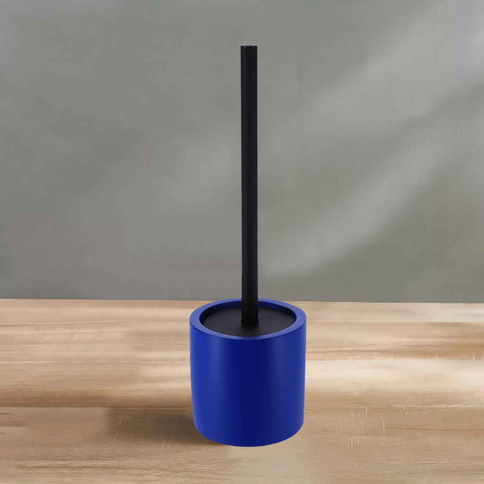 Evideco Concrete Cement Toilet Bowl Brush With Holder Durable Bathroom Accessory Set Blue Toilet Seats & Accessories Toilet Brushes