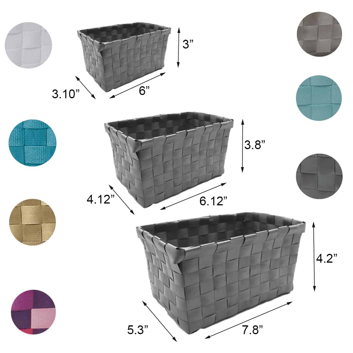 Evideco Contour Bath Rug Memory Foam Mat 3D Pebble Dark Grey 20″L X 20″W Bathroom Storage & Furniture Storage Baskets & Organizers