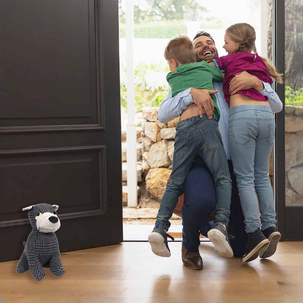 Evideco Decorative Dog Door Stop – 2.3 Lb. Weighted Door Stopper For Living Room Bedroom Or Office – Adorable Puppy Design Home Accessories Door Stops