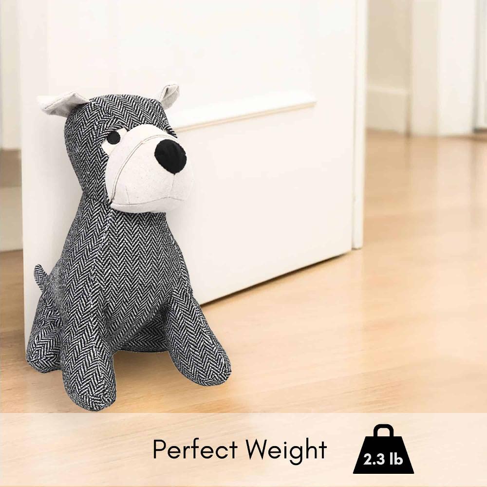 evideco Decorative Dog Door Stop – 2.3 lb. Weighted Door Stopper for Living Room Bedroom or Office – Adorable Puppy Design Home Accessories Door Stops
