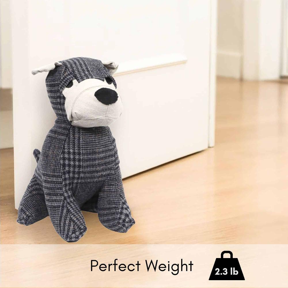 Evideco Decorative Dog Door Stop – 2.3 Lb. Weighted Door Stopper For Living Room Bedroom Or Office – Adorable Puppy Design Home Accessories Door Stops