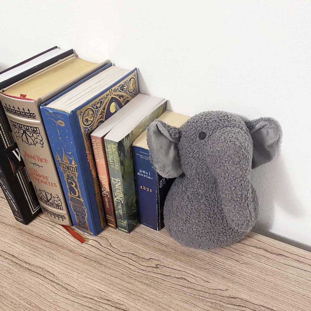 Evideco Decorative Elephant Door Stopper – Heavyweight 2.3 Lb. Fabric Holder For Home And Office – Cute Animal Design Home Accessories Door Stops