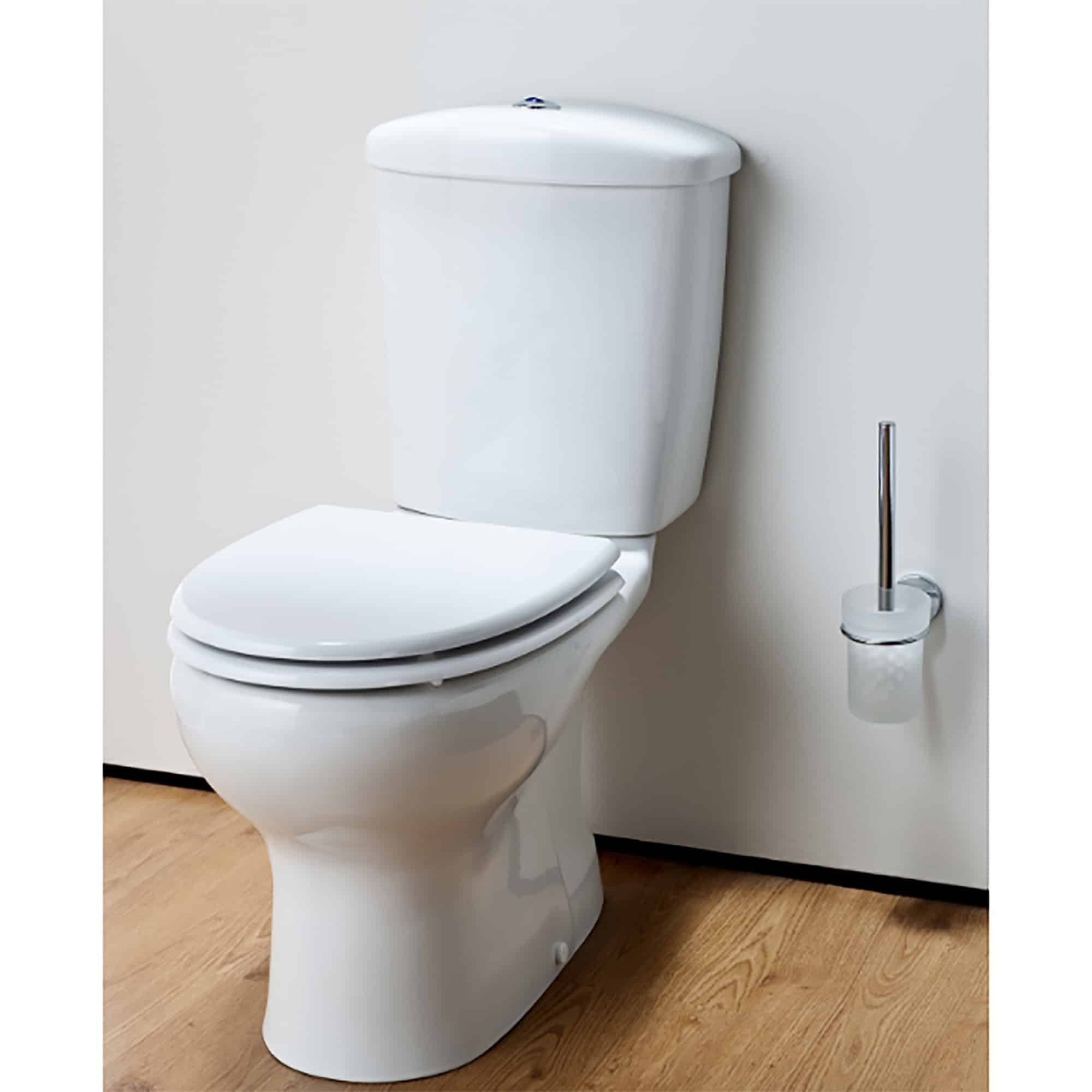 evideco Elongated Toilet Seat White Adjustable Length Toilet Seats & Accessories Toilet Seats Toilet Seats Design & Solid