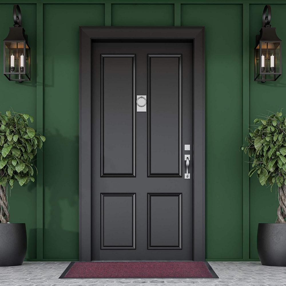 Evideco Extra Large Red Heavy-Duty Door Mat – 48″ X 32″ Non-Slip Perfect For High Traffic Areas Home Accessories Door Mats Indoor