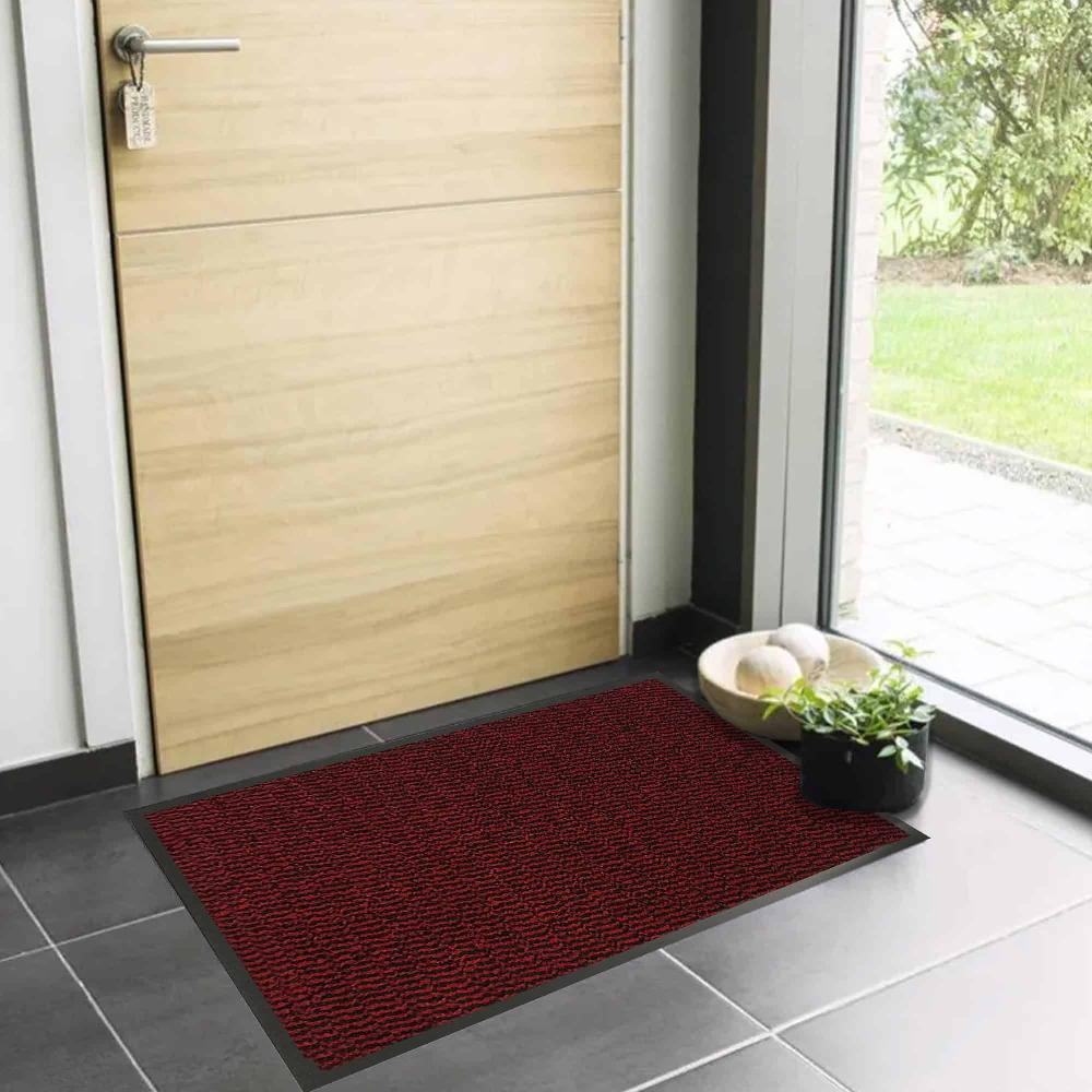 evideco Extra Large Red Heavy-Duty Door Mat – 48″ x 32″ Non-Slip Perfect for High Traffic Areas Home Accessories Door Mats Indoor