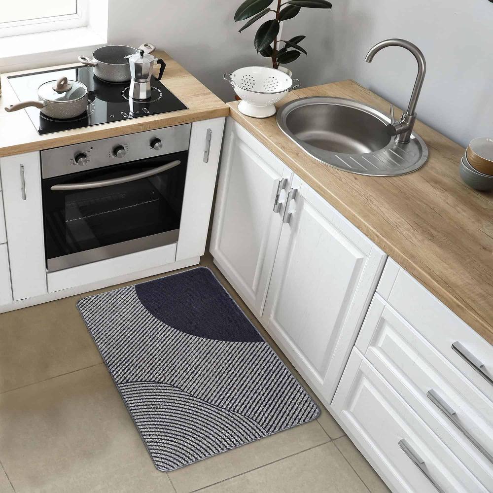 evideco Geometric Gray Kitchen Mat 20×32 Inches Home Accessories Kitchen Mats