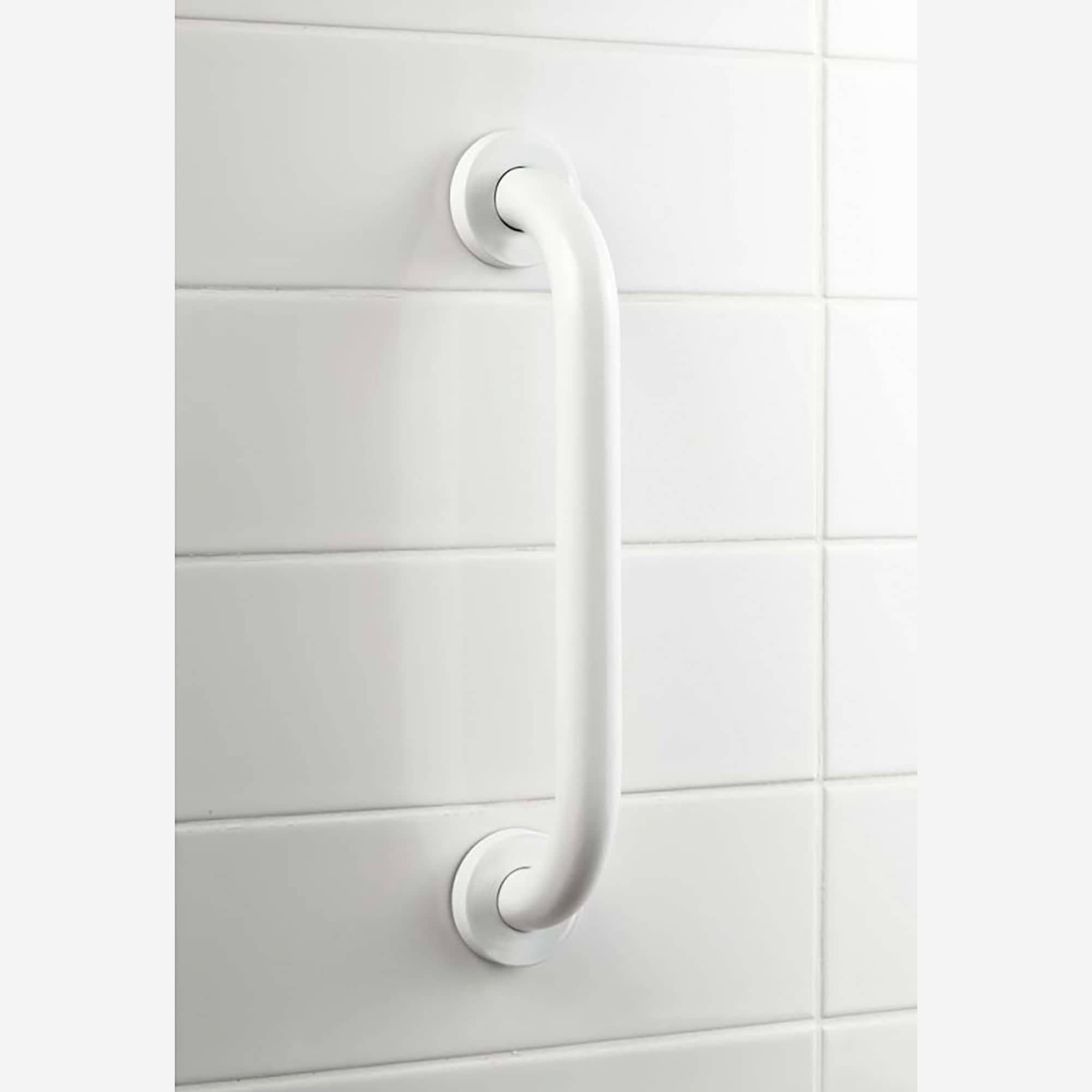 Evideco Grab Bar For Bathroom – Wall-Mounted Rust-Resistant For Enhanced Safety And Support – 11.8 Length Straight White Shower Accessories Safety Grab Bars