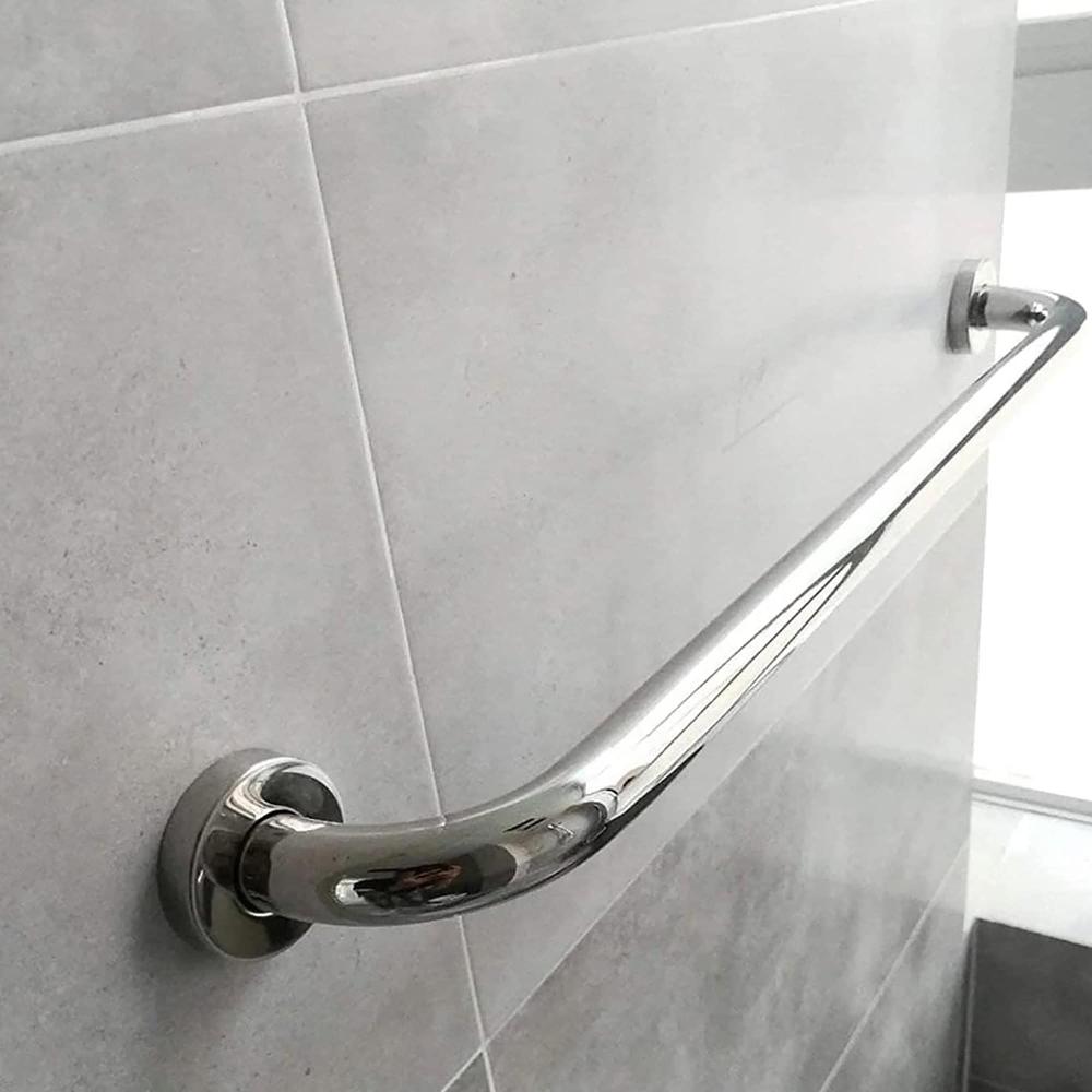 evideco Grab Bar for Bathroom – Wall-Mounted Rust-Resistant for Enhanced Safety and Support – 23.6 Length Straight Chrome Shower Accessories Safety Grab Bars