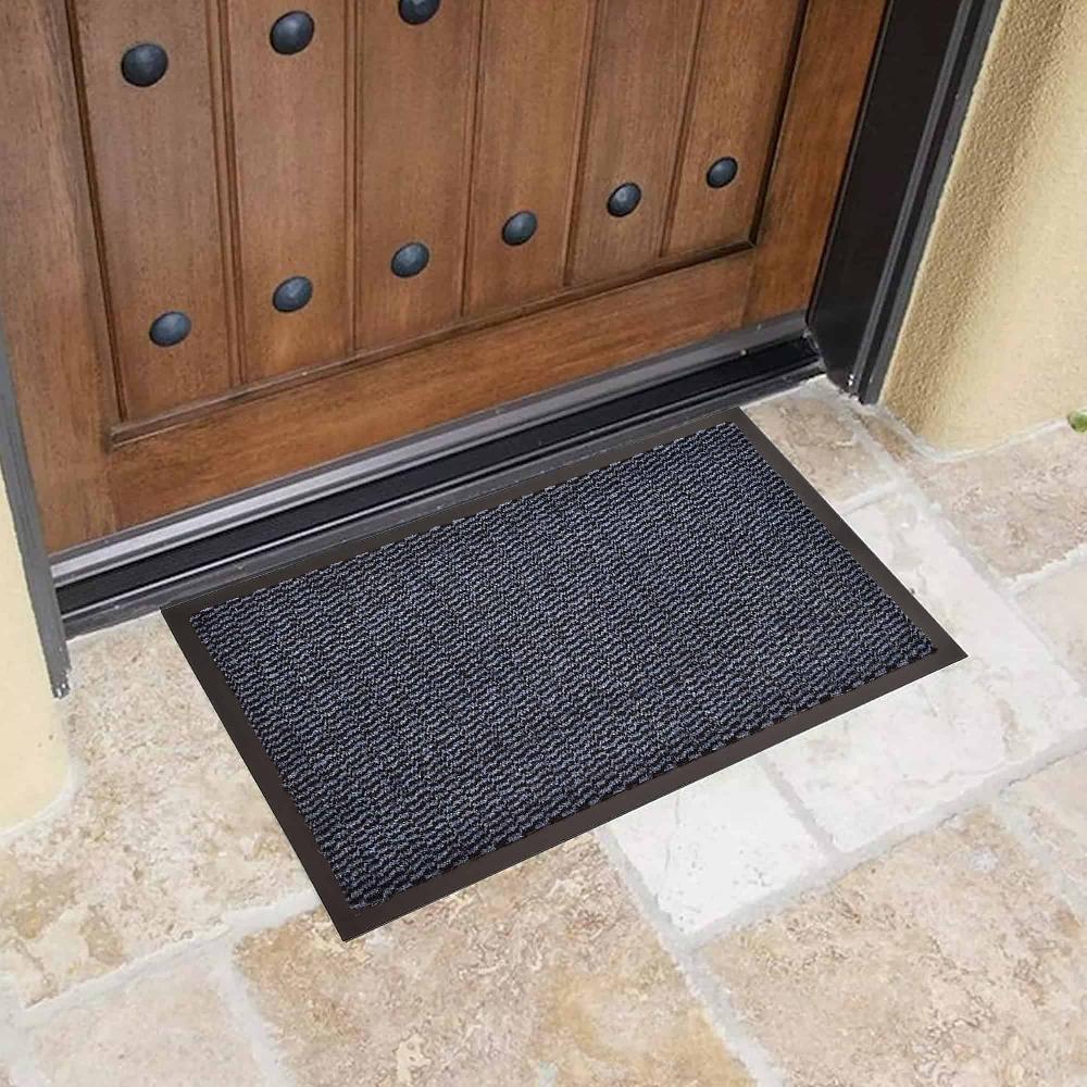 Evideco Indoor Door Mat Lisa 32 L X 24 W Inch PP-PVC – Blue Home Accessories Door Mats Indoor