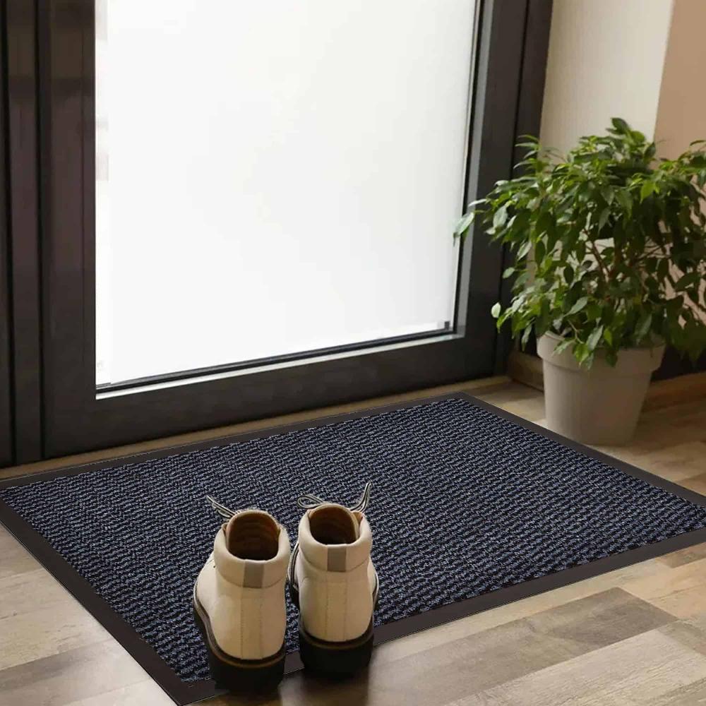Evideco Indoor Door Mat Lisa 32 L X 24 W Inch PP-PVC – Blue Home Accessories Door Mats Indoor
