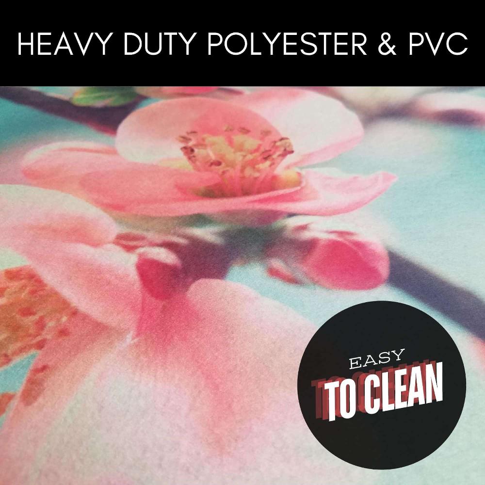 Evideco Indoor Printed Door Mat Flower PVC Polyester Rug 24×16 Pink Home Accessories Door Mats Indoor